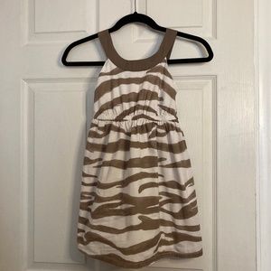 Gymboree Brown & White Zebra Print Dress